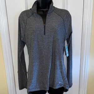 DSG Charcoal Heather Quarter-Zip Women's Pullover Size M
